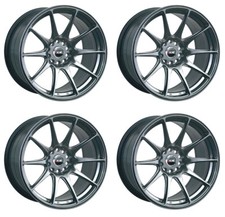 XXR 527 17" x 9.75J 4x108/114 BLACK CHROME RIMS ALLOYS WHEELS S13 DRIFT Z1246