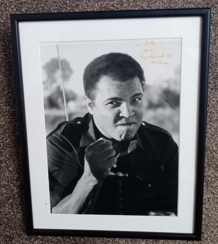 Muhammad ali signed photograph - muhammad,
