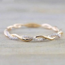 Thin Rings Fancy Twist Band