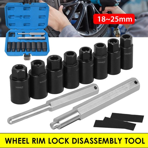 Locking wheel nut remover - locking,