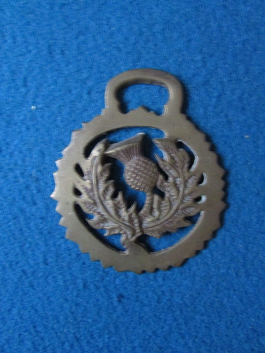 Vintage horse brass - brass, scottish
