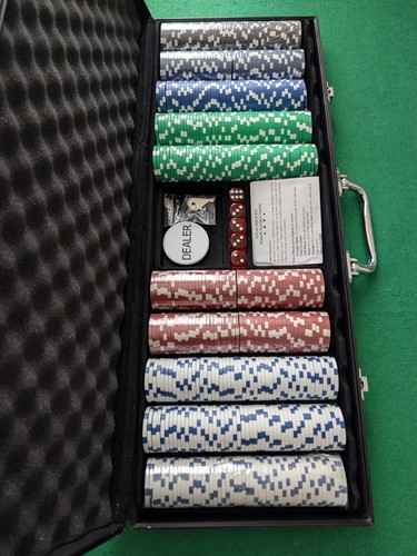 Poker set chip 500 - 500, dice