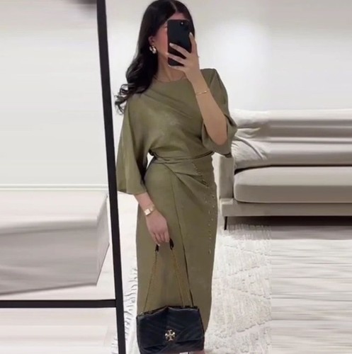 Zara new womens green dress - womens,