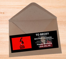 MICHAEL JACKSON   The Musical    Personalised Gift Ticket Christmas Birthday