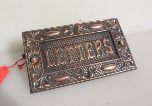 Victorian copper letterbox - copper,