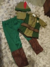 Disney Peter Pan Costume Age 5-6 Fancy Dress Up