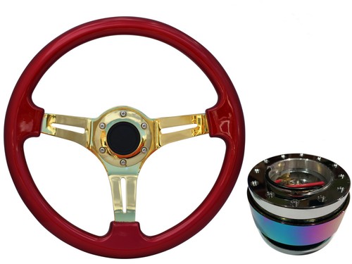 Red gold steering - red,