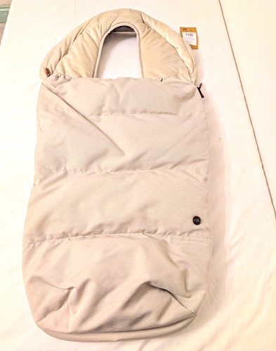 Silver cross stone footmuff - silver,