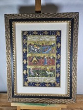 INDO-PERSIAN MINIATURE 6 PANEL