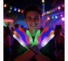 LED Light Up Gloves - 7 Color