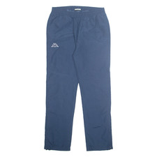 KAPPA Mens Track Pants Blue Straight M W30 L31