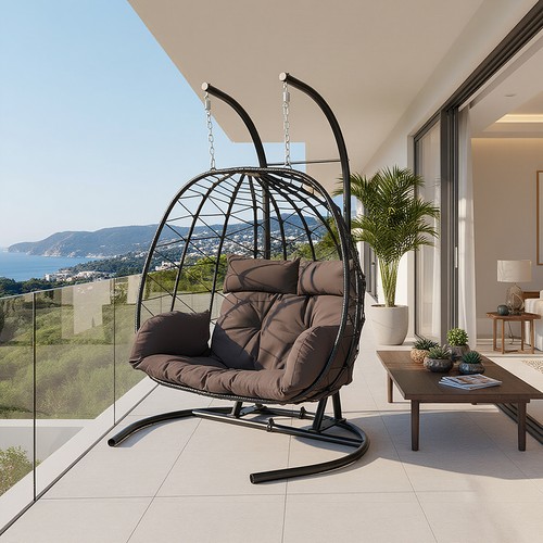 Hanging rattan egg - rattan, chair
