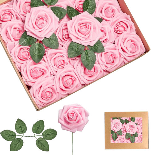 25pcs tender pink artificial - tender,
