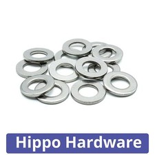 M1.6 M2 M2.5 M3 M3.5 M4 M5 M6 M7 M8 M10 Form A Flat Washers A2 Stainless Steel