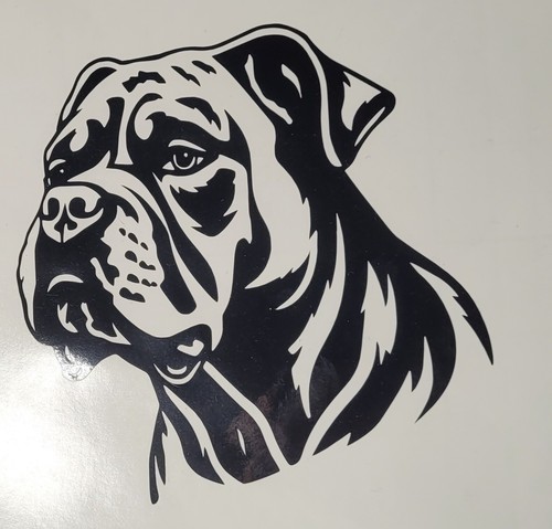 American bulldog dog decal - 1x,