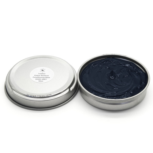 Dark grey leather - dark,