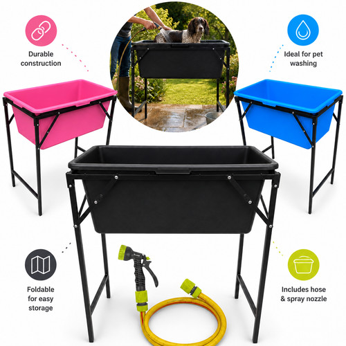 Dog grooming bath - dog, wash