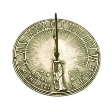 Garden Sundial Clock, 11 Inch