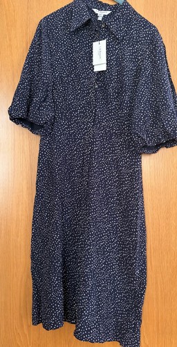 Bennet silk dress navy - silk,