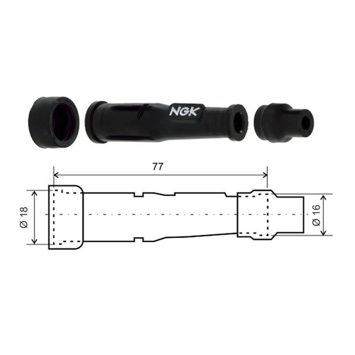 Ngk sd05f stock 8022 straight - sd05f,