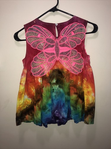 Girls tie dye short sun - girls, 10-12
