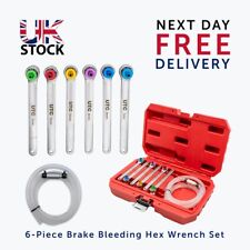 Brake Clutch Bleeding Tool Set Wrench Spanner Set Colour Coded 7mm - 12mm
