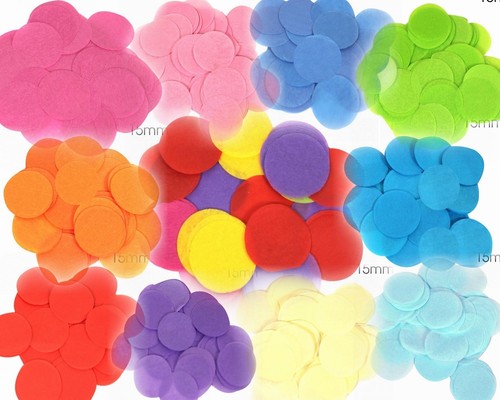 Tissue paper confetti round - confetti,