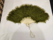 Vintage Olive Green Ostrich