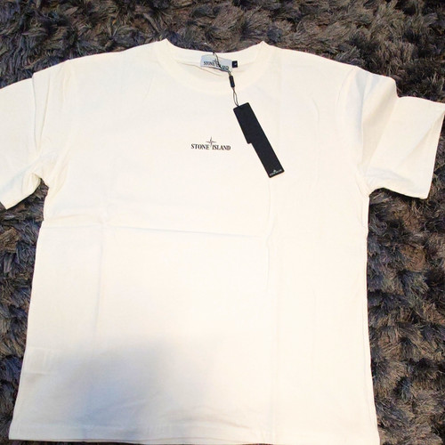 Stone island white graphic - white,