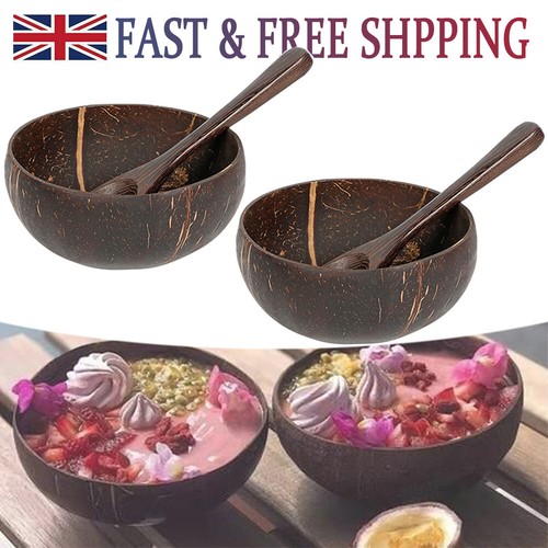 Set natural coconut bowl - natural,