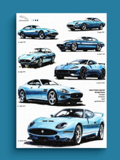 Jaguar Concept Car Fan Art Canvas - British Luxury Supercar Wall Print - A3