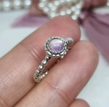 Genuine Pandora Amethyst February Birthstone Ring 💕 Size 52  S925 ALE 