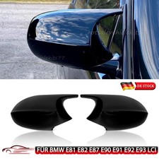 M3 Style Gloss Black Mirror Caps For BMW E90 E91 E91 E92 E81 E87 E82 Pre-LCI