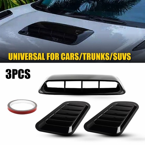 Black car hood vent - car, scoop