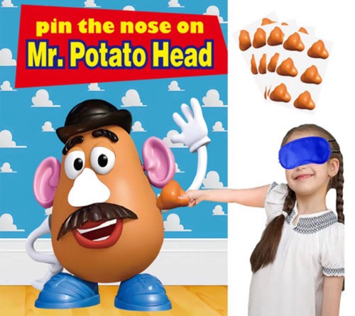 Potato head pin the nose - potato,
