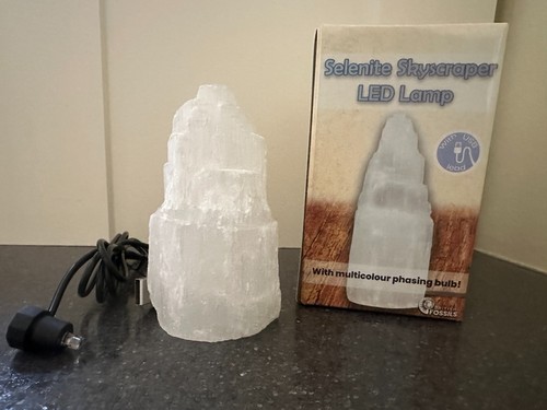 Selenite crystal usb lamp - usb,