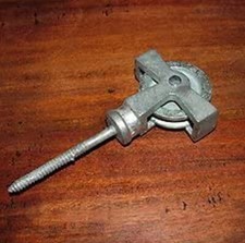 Screw in Victorian Clothes Airer Single Pulley in galvanised Cast Iron 