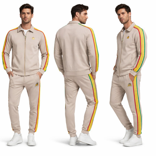 Men rasta stripe tracksuit - men,