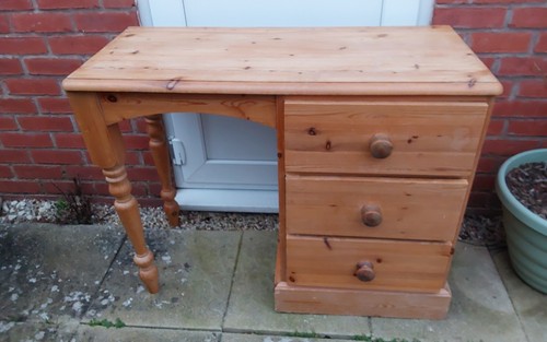 Pine desk drawers - 3, turned