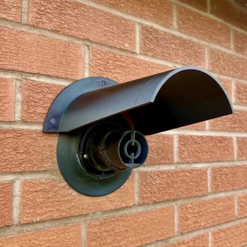 Boiler flue rain snow cover - boiler,
