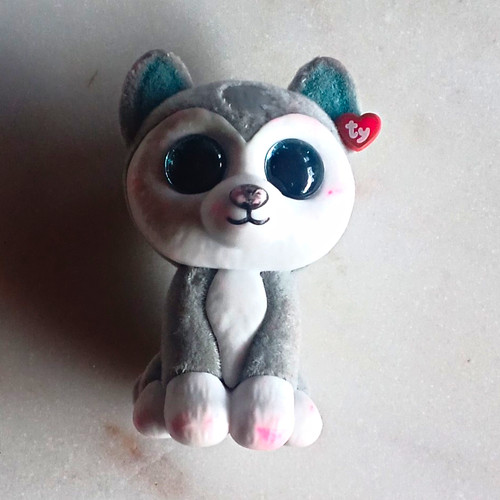 Beanie boos husky dog - dog, plush
