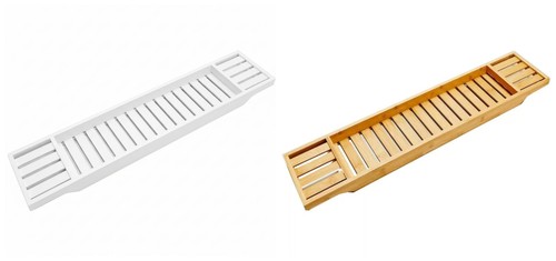 Black bamboo wooden over bath - bamboo,