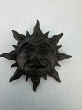 Vintage Sun Face Resin Brooch
