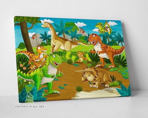 Dinosaur world canvas art - world,