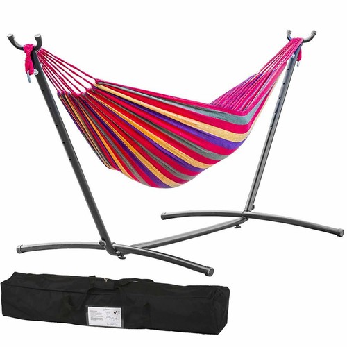 Double hammock stands portable - hammock,