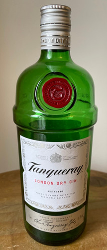 Empty tanqueray gin - bottle, 1