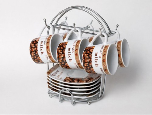 Coffee cups saucers set - saucers,