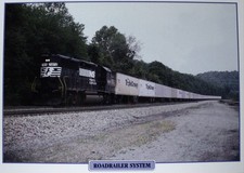 Roadrailer System Railroad Train Picture Brochure Pamphlet Info Sheet NOS Decor 