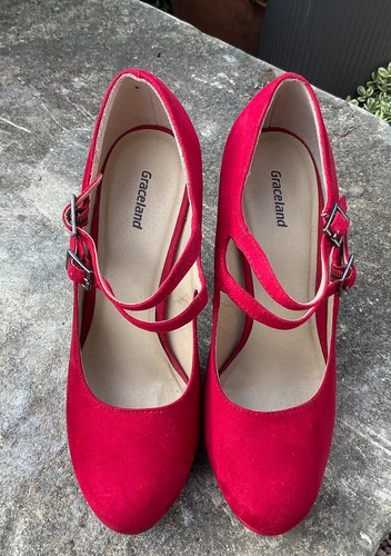 Graceland red mary jane - red,