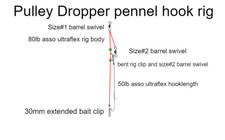 10 X pulley dropper rigs sea